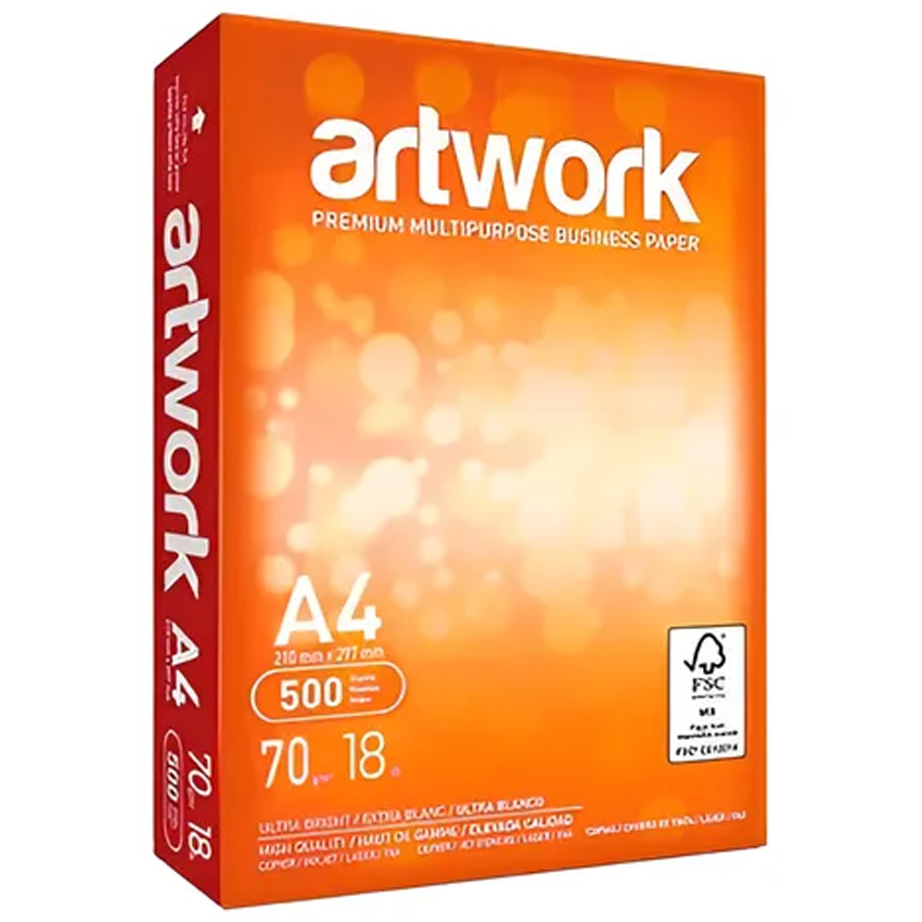 Resma Artwork A4 70Grs 21X29.7 X 500 Hojas